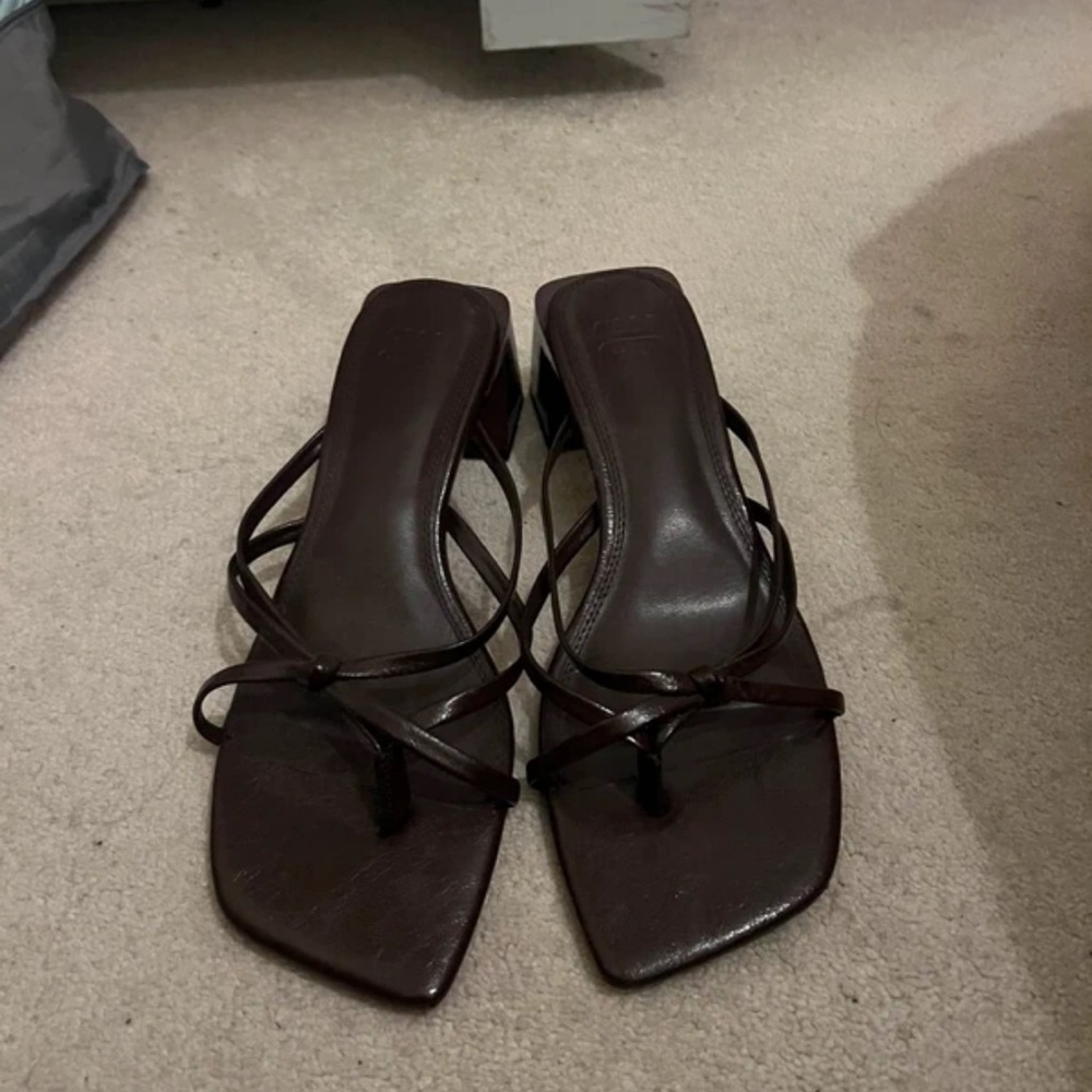 ASOS Chocolate Strappy Heels